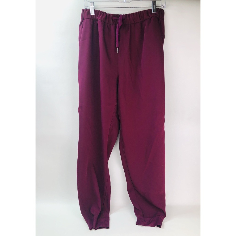Avia Womens Jogger Pants Large Purple Magenta Elastic Waist AV41100017016